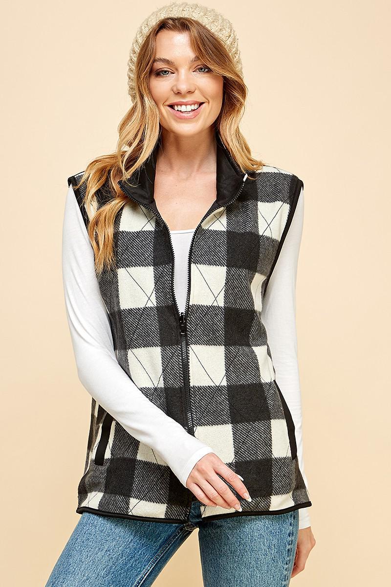 トップス CUSHMAN wool check vest CUSHMAN wool check vest トップス